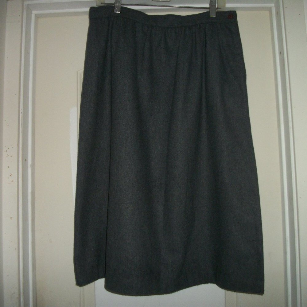 RETRO TAKE 1 WOOLY DIRNDL GREY SKIRT, 17/18